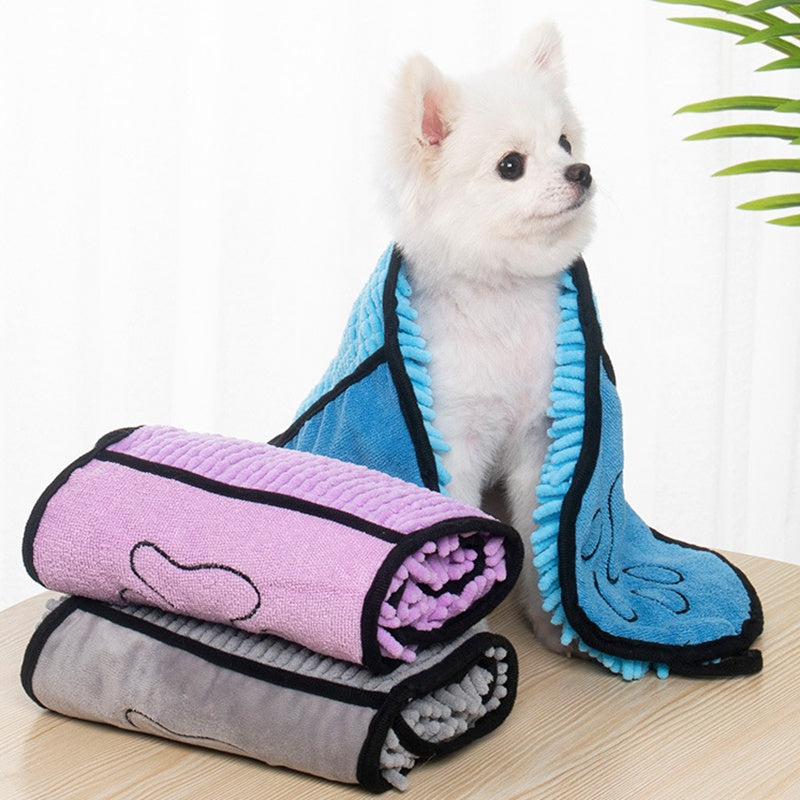Serviette microfibre ultra-absorbante pour chien et chat - Pawzen