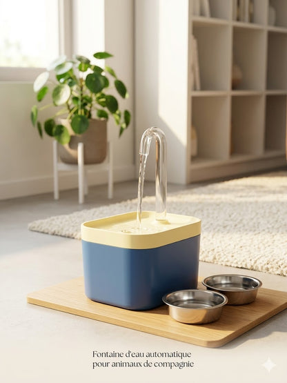 Fontaine à eau filtrante pour chat et chien